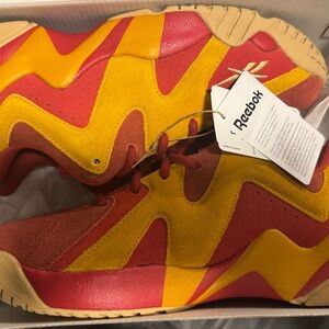 Reebok Looney Tunes Red and Yellow Shoes